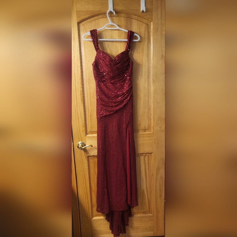 Formal red sequin bling dress